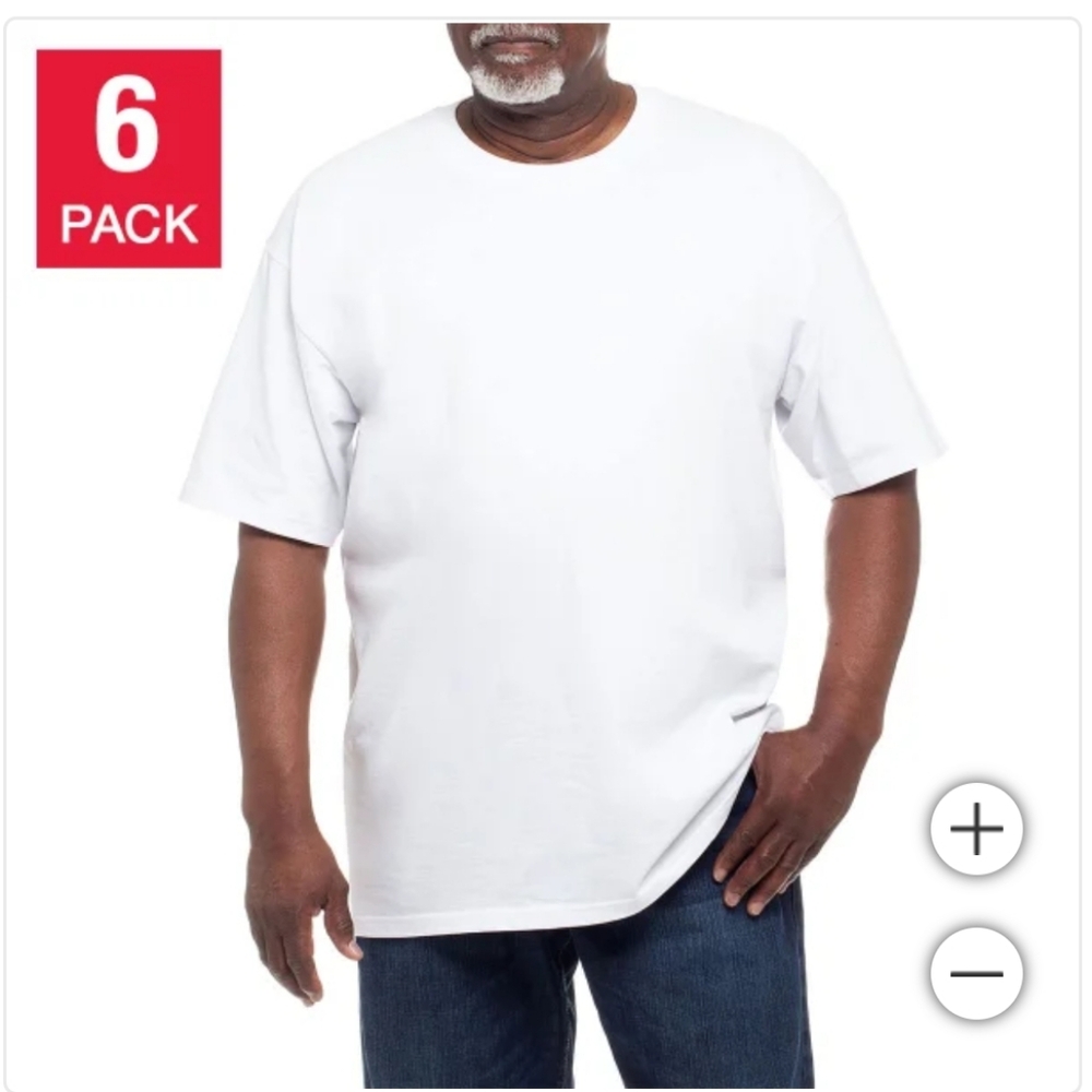 (5) Kirkland Signature Men's Crewneck T-Shirt 6-Pack